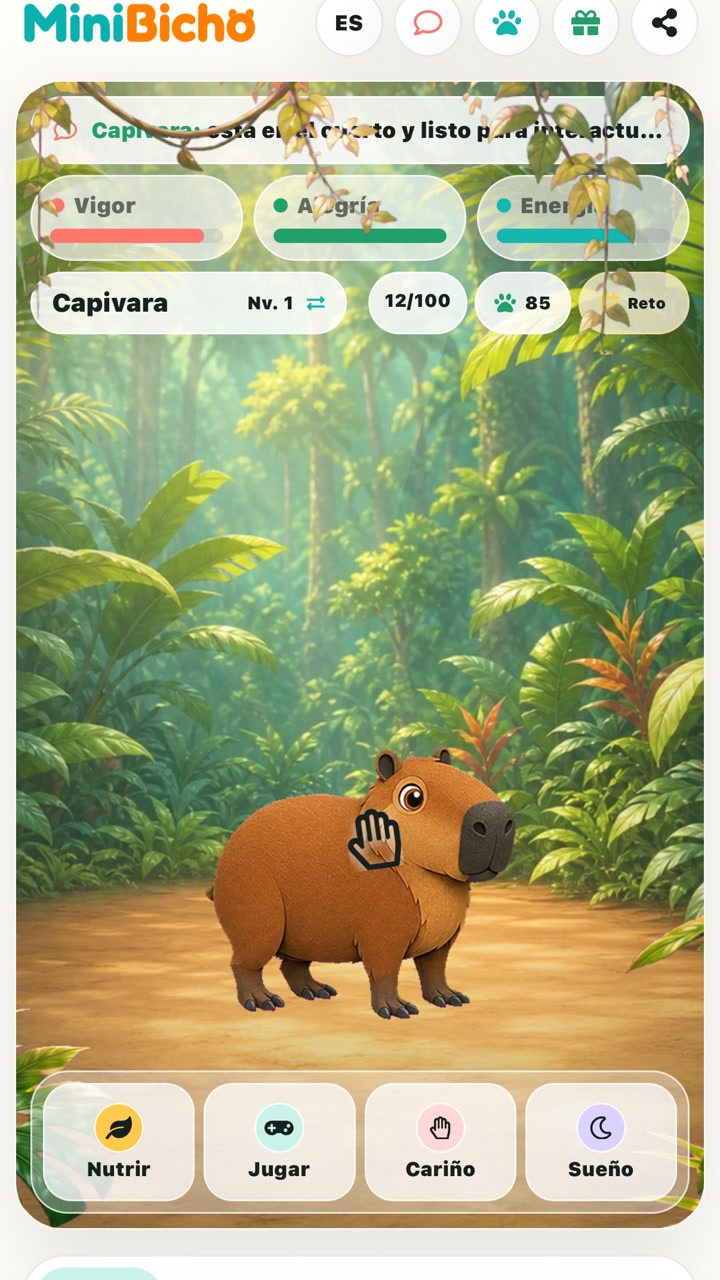 MiniBicho product interface
