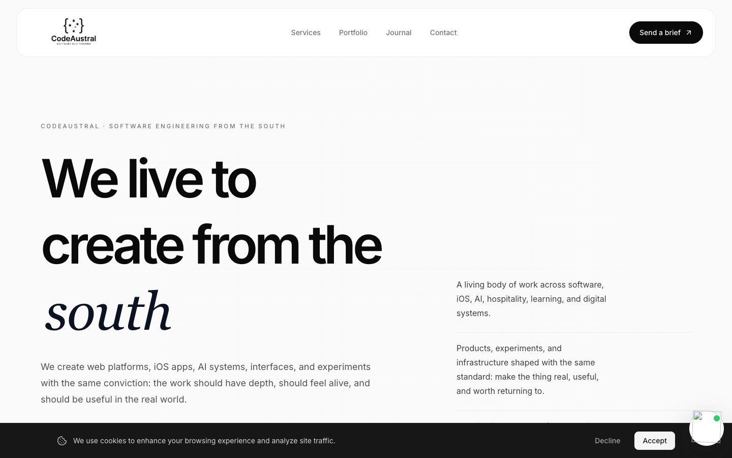 CodeAustral interface view 3