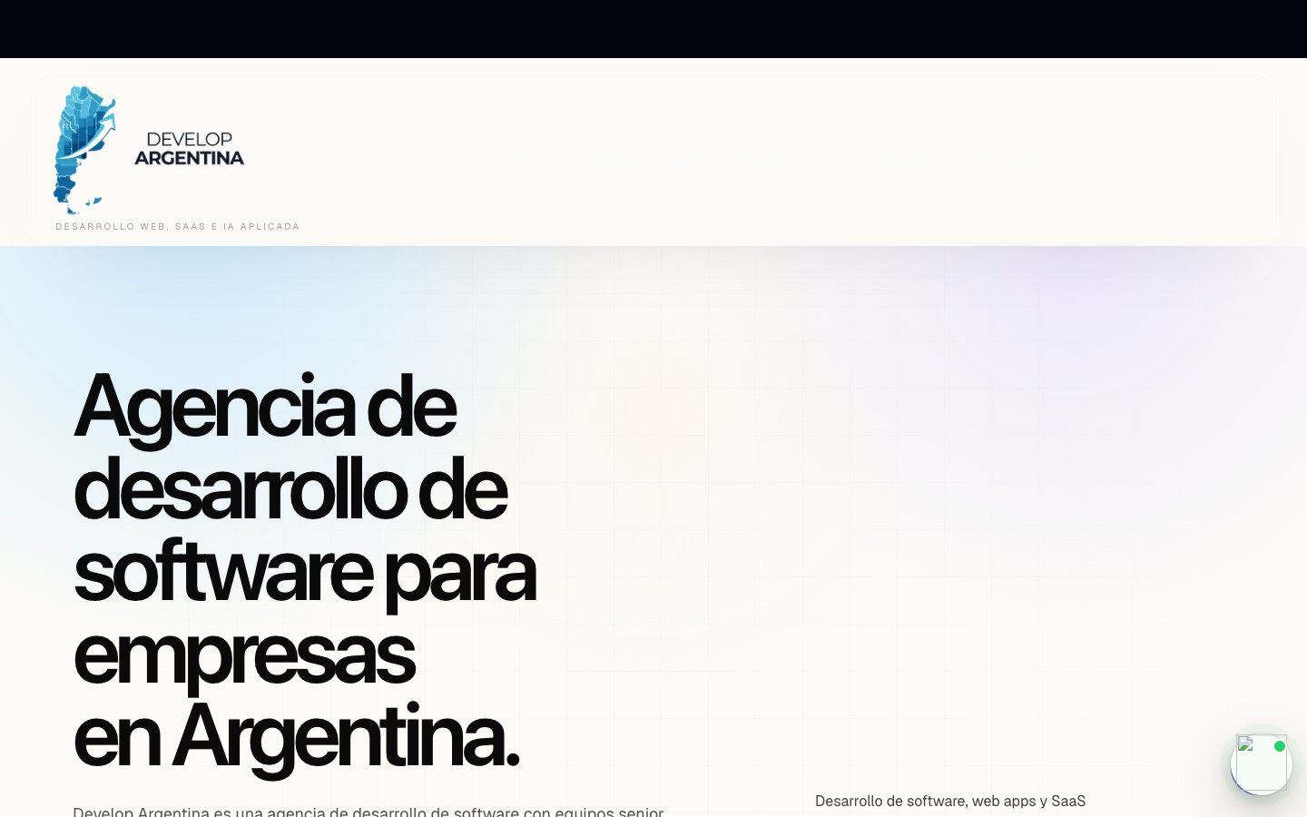 Develop Argentina interface view 3