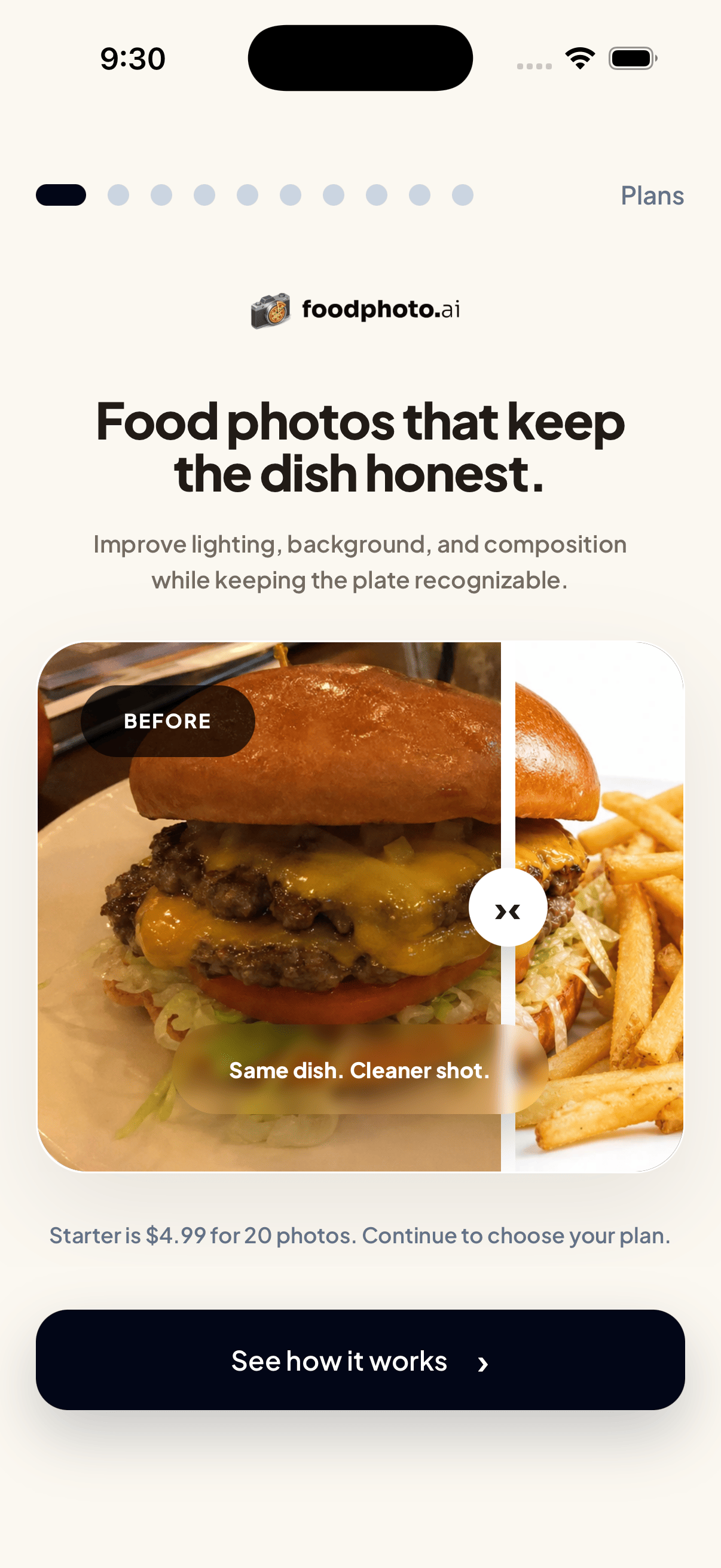 FoodPhoto AI interface view 3