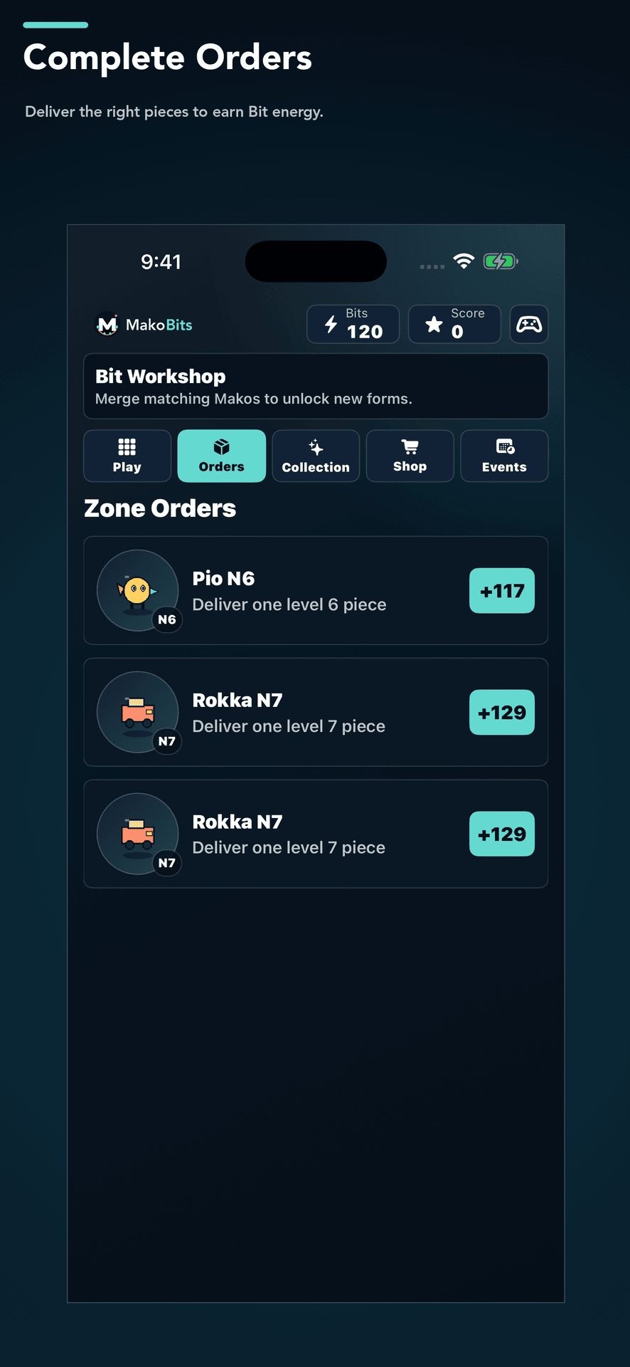 MakoBits interface view 2
