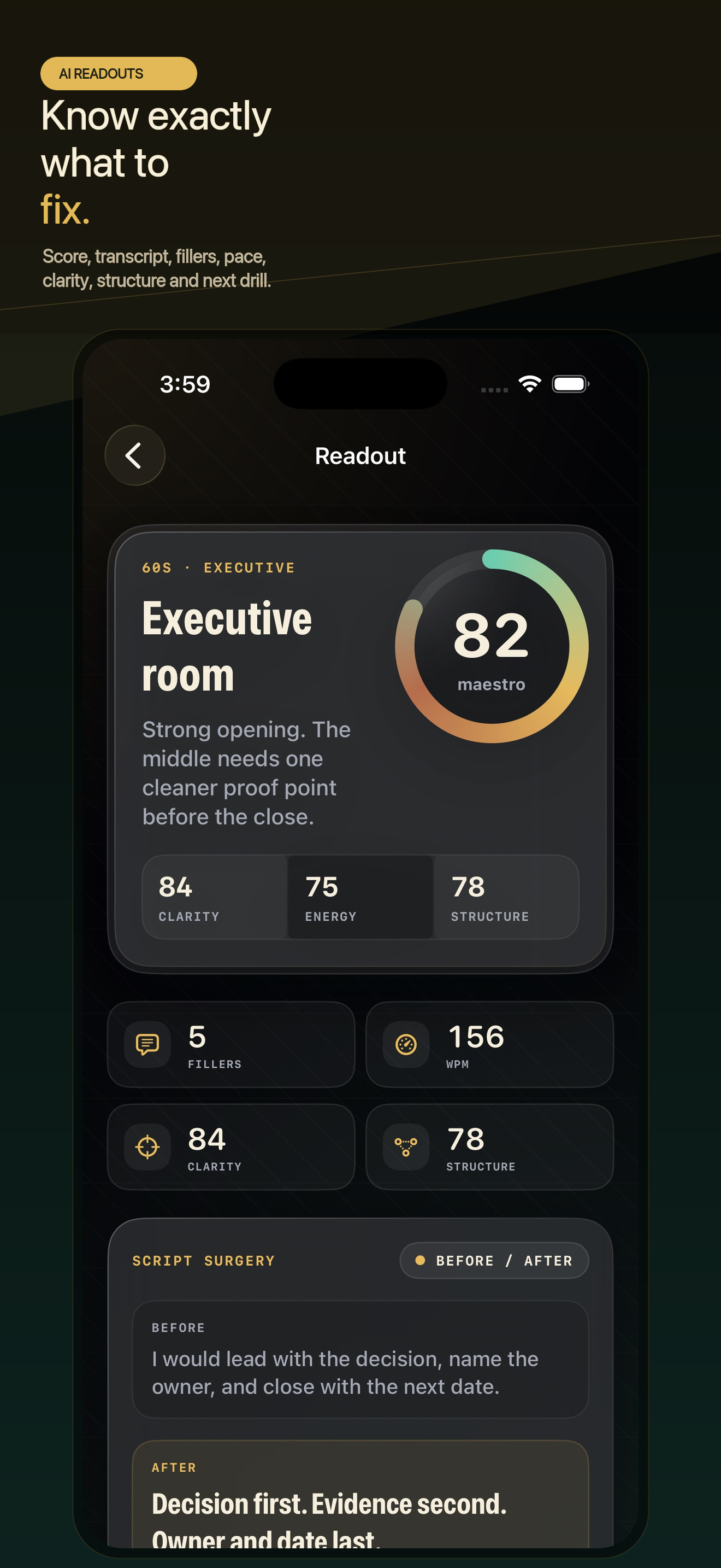 TalkMaestro interface view 3