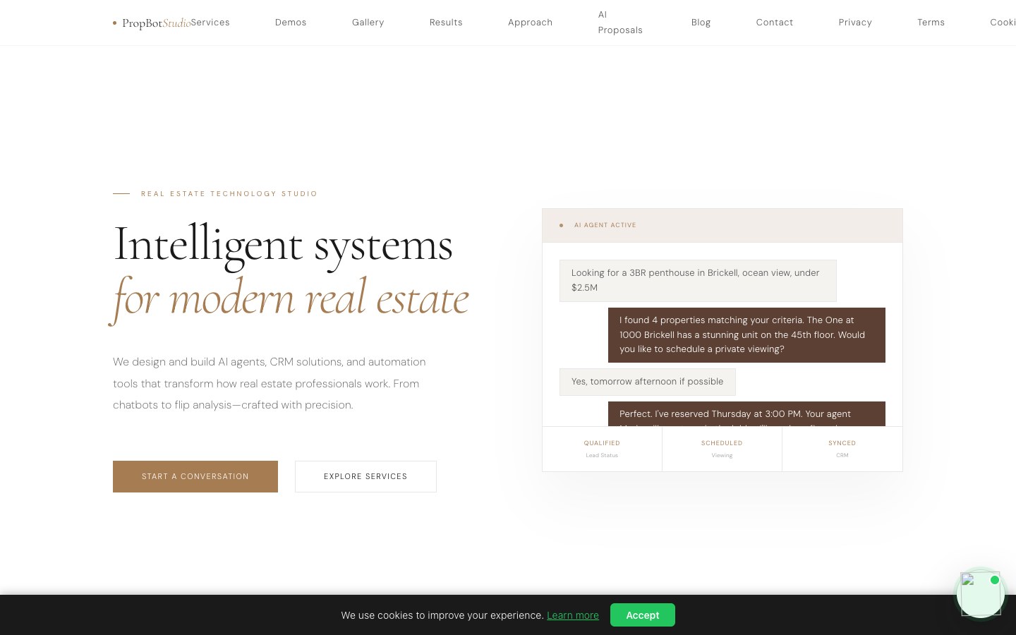PropBot Studio interface view 3